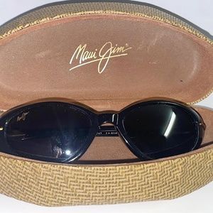MAUI JIM MJ 147 02 CABANA POLARIZED OVAL SPORT SUNGLASSES